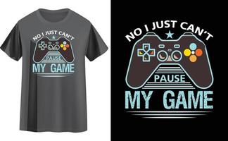 Gaming t shirt design vector