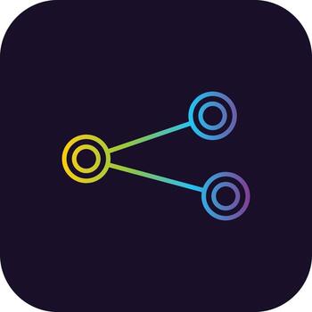 Link Gradient Icon vector