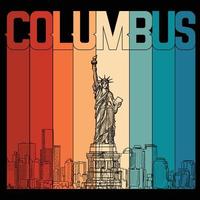 Columbus t shirt design vector