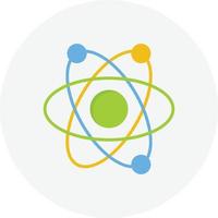 Atom Flat Circle vector