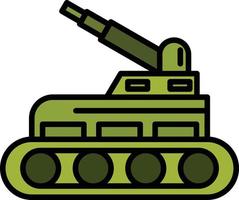 Tank Line Filled vector