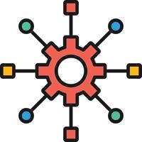 línea de algoritmo llena vector