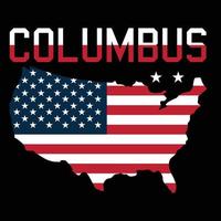 Columbus t shirt design vector
