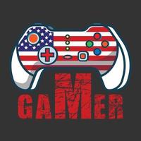 Gaming t shirt design vector