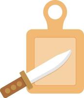 Cutting Board Flat Icon vector