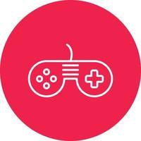 Video Game Line Circle Multicolor vector