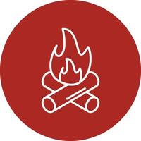 Fire Pollution Line Circle Multicolor vector