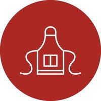 Apron Line Circle Multicolor vector