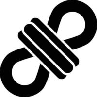Rope Glyph Icon vector