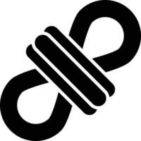 Rope Glyph Icon vector