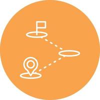 Destination Line Circle Multicolor vector