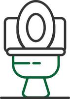Toilet Line Two Color vector