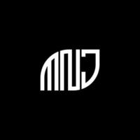 MNJ letter design.MNJ letter logo design on black background. MNJ creative initials letter logo concept. MNJ letter design.MNJ letter logo design on black background. M vector