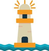 Light House Flat Icon vector