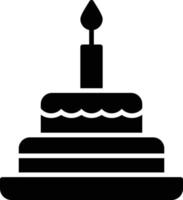 Cake Glyph Icon vector