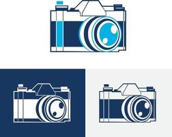 logotipo de cámara digital, logotipo de fotografía para estudio fotográfico vector