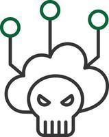 Hacking Line Two Color vector