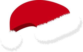 sombrero de navidad de santa claus vector