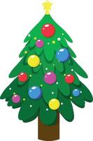 New year tree christmas tree vector