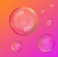 Soap bubble illustration vector