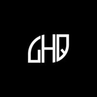 diseño de letras lhq. diseño de logotipo de letras lhq sobre fondo negro. concepto de logotipo de letra de iniciales creativas lhq. diseño de letras lhq. diseño de logotipo de letras lhq sobre fondo negro. yo vector