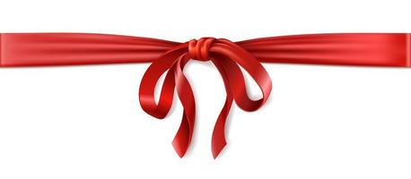 Elegant Red Silk Ribbon Vector Illustration with Shiny Satin Bow for  Celebrations, Weddings, and Gifts. Realistic Design Element on White  Background Isolated for Banner, Card, or Invitation. 23330134 Vector Art at  Vecteezy