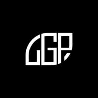 LGP letter design.LGP letter logo design on black background. LGP creative initials letter logo concept. LGP letter design.LGP letter logo design on black background. L vector