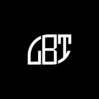 LBT letter logo design on black background. LBT creative initials letter logo concept. LBT letter design. vector