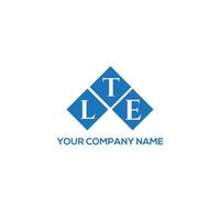 LTE creative initials letter logo concept. LTE letter design.LTE letter logo design on white background. LTE creative initials letter logo concept. LTE letter design. vector