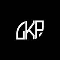 LKP letter logo design on black background. LKP creative initials letter logo concept. LKP letter design. vector