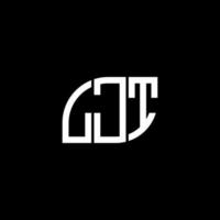 LJT letter design.LJT letter logo design on black background. LJT creative initials letter logo concept. LJT letter design.LJT letter logo design on black background. L vector