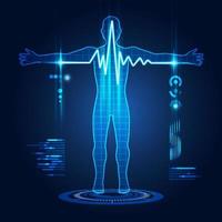 man data analysis vector