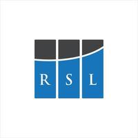 RSL letter design.RSL letter logo design on WHITE background. RSL creative initials letter logo concept. RSL letter design.RSL letter logo design on WHITE background. R vector