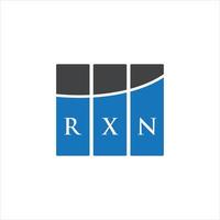 diseño de la letra rxn.diseño del logotipo de la letra rxn sobre fondo blanco. concepto de logotipo de letra de iniciales creativas rxn. diseño de la letra rxn.diseño del logotipo de la letra rxn sobre fondo blanco. r vector