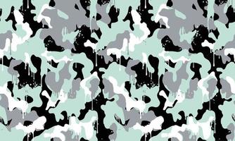 textura camuflaje militar perfecta ilustración vectorial patrón de fondo vector