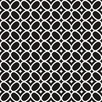 Vector Geometric Seamless Monochrome Pattern