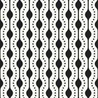 Vector Geometric Seamless Monochrome Pattern