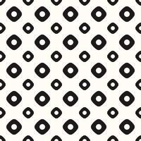 Vector Geometric Seamless Monochrome Pattern