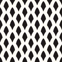 Vector Geometric Seamless Monochrome Pattern