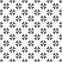 Vector Geometric Seamless Monochrome Pattern