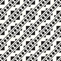 Vector Geometric Abstract Seamless Monochrome Pattern Texture Background