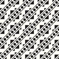 Vector Geometric Abstract Seamless Monochrome Pattern Texture Background