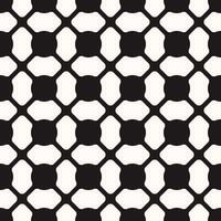 Vector Geometric Seamless Monochrome Pattern