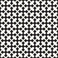 Vector Geometric Seamless Monochrome Pattern