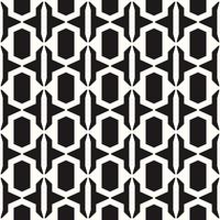 Vector Geometric Seamless Monochrome Pattern