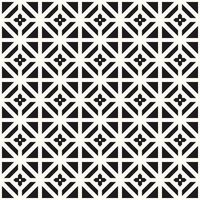 Vector Geometric Seamless Monochrome Pattern