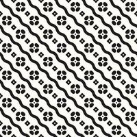 Vector Geometric Abstract Seamless Monochrome Pattern Texture Background