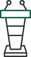 Tribune Line Two Color vector