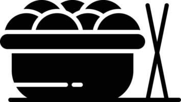 Asian Food Glyph Icon vector