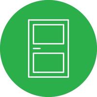 Door Line Circle Multicolor vector